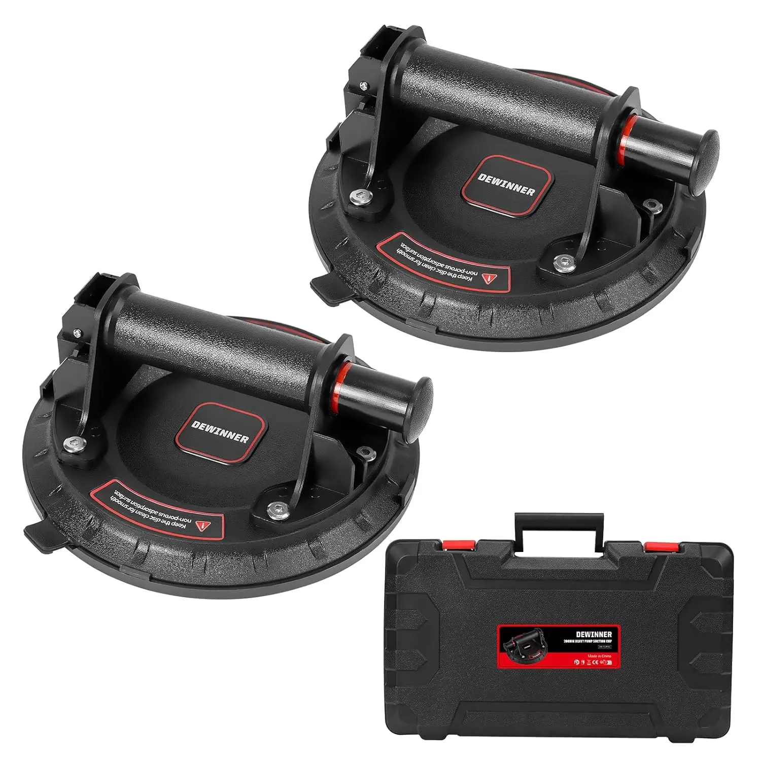 8-дюймовые сверхмощные вакуумные присоски для стекла и плитки, грузоподъемность 660 фунтов, комплект из 2 штук с кейсом
8-дюймовые сверхмощные вакуумные присоски для стекла и плитки, грузоподъемность 660 фунтов, комплект из 2 штук с кейсом