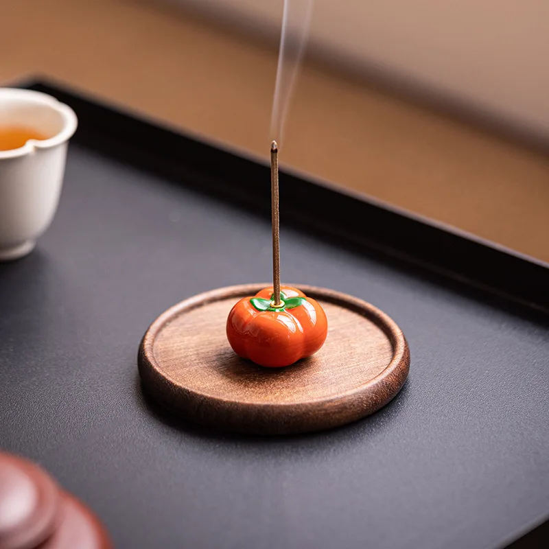 Creative Ceramic Small Persimmon Incense Burner for Home Indoor Incense Holder Incense Seat Incense Tray Zen Tea Room Incense St
Creative Ceramic Small Persimmon Incense Burner for Home Indoor Incense Holder Incense Seat Incense Tray Zen Tea Room Incense St