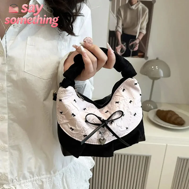 Women's Plaid Patchwork Zipper Underarm Shoulder Bags Cute Sweet Bow Faux Denim Handbags Crossbody Bag for Ladies Daily Use
Women's Plaid Patchwork Zipper Underarm Shoulder Bags Cute Sweet Bow Faux Denim Handbags Crossbody Bag for Ladies Daily Use
