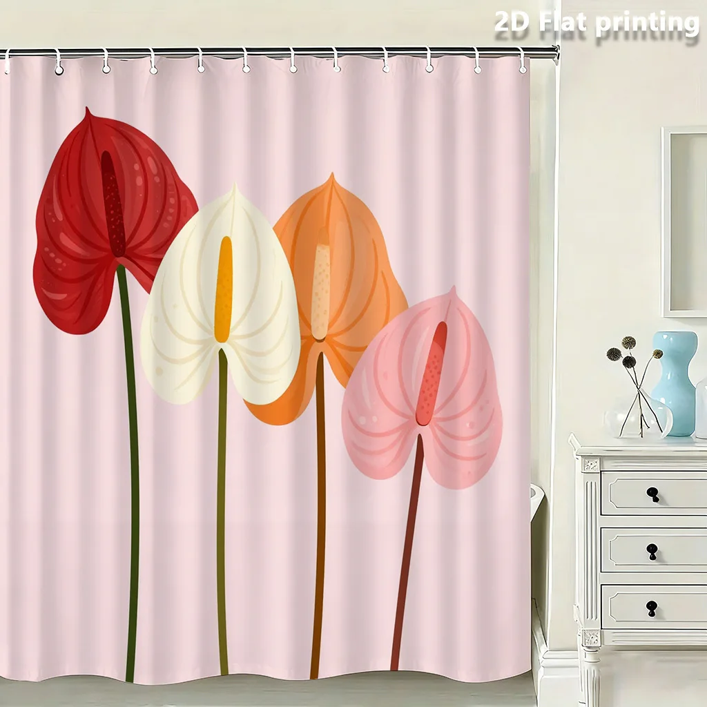 Tropical Floral Print Shower Curtain Waterproof Bathroom Decor Aesthetic Botanical Shower Curtain Liner for Modern Bathrooms
Tropical Floral Print Shower Curtain Waterproof Bathroom Decor Aesthetic Botanical Shower Curtain Liner for Modern Bathrooms