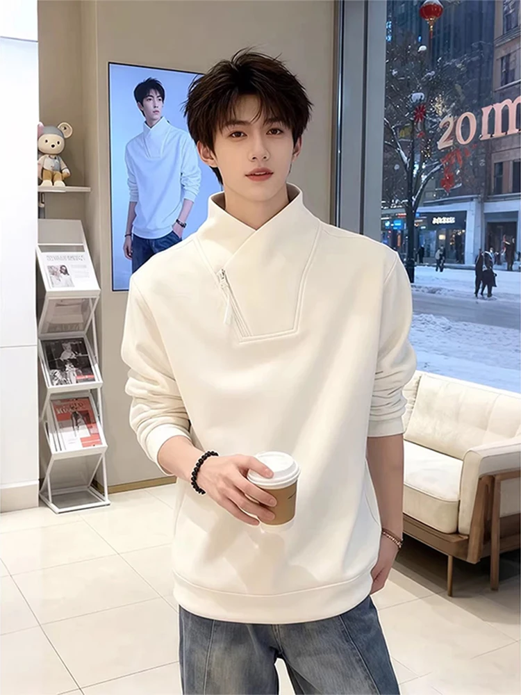 Thiened Fce Men's Zipper Hoodie Long Sve High Collar Sweatirt Casual Comfortable Breathable Streetwear Sle T-irt
Thiened Fce Men's Zipper Hoodie Long Sve High Collar Sweatirt Casual Comfortable Breathable Streetwear Sle T-irt