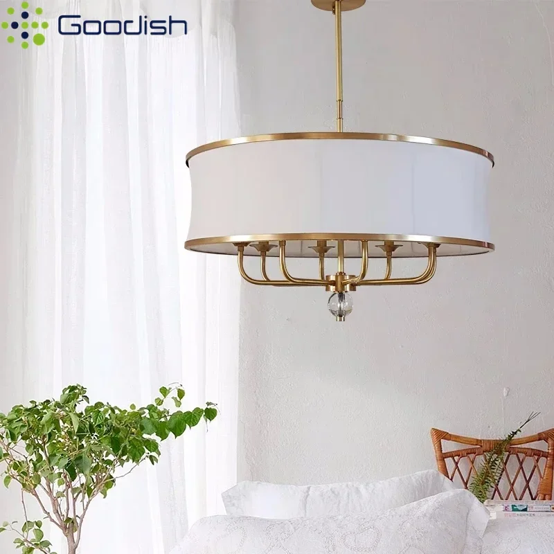 Подвесные светильники из скандинавской золотой ткани, круглый барабан в форме E14, светодиодный подвесной светильник для гостиной, столовой, бара, домашний декор, люстра
Подвесные светильники из скандинавской золотой ткани, круглый барабан в форме E14, светодиодный подвесной светильник для гостиной, столовой, бара, домашний декор, люстра