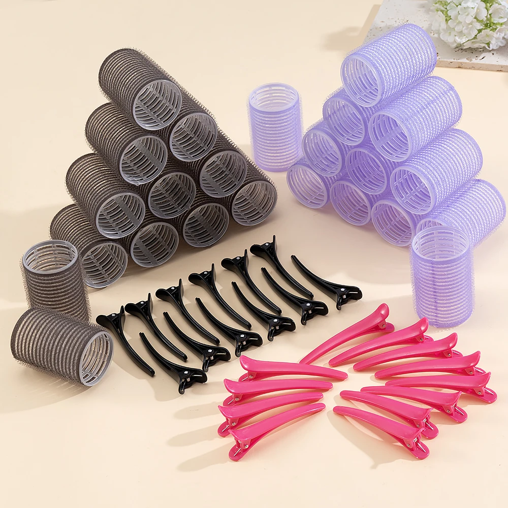 24pcs/Set Self Grip Hair Rollers No Heat Hair Clip Curlers Heatless Curls Hair Bangs Volume Self-adhesive Hook DIY Styling Tools
24pcs/Set Self Grip Hair Rollers No Heat Hair Clip Curlers Heatless Curls Hair Bangs Volume Self-adhesive Hook DIY Styling Tools