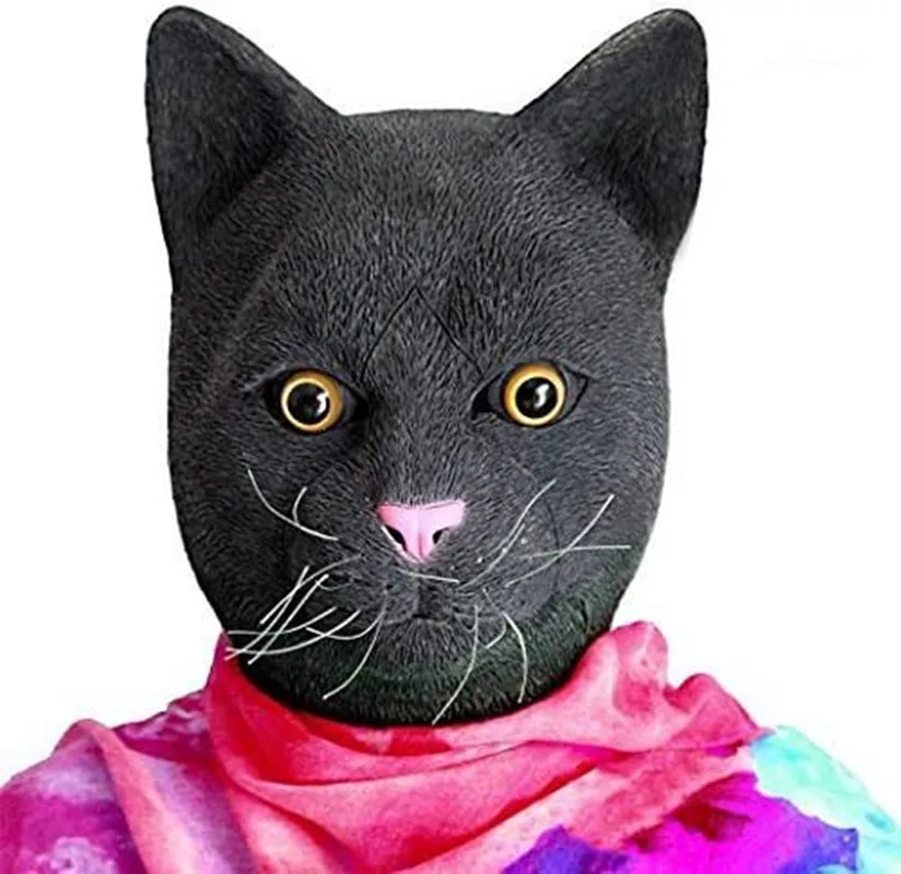 Черная маска кошки, латексные Реалистичные Маски с животными на всю голову для костюма на Хэллоуин, вечерние Carnival
Черная маска кошки, латексные Реалистичные Маски с животными на всю голову для костюма на Хэллоуин, вечерние Carnival