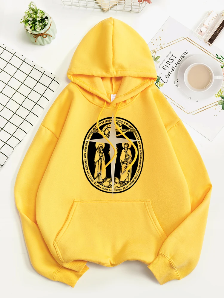 The Crucified Christprint Mans Hooded Autumn Fleece Cotton Outerwear Fashion Hat Rope Sportswear Loose Casual Soft Sweatershirts
The Crucified Christprint Mans Hooded Autumn Fleece Cotton Outerwear Fashion Hat Rope Sportswear Loose Casual Soft Sweatershirts