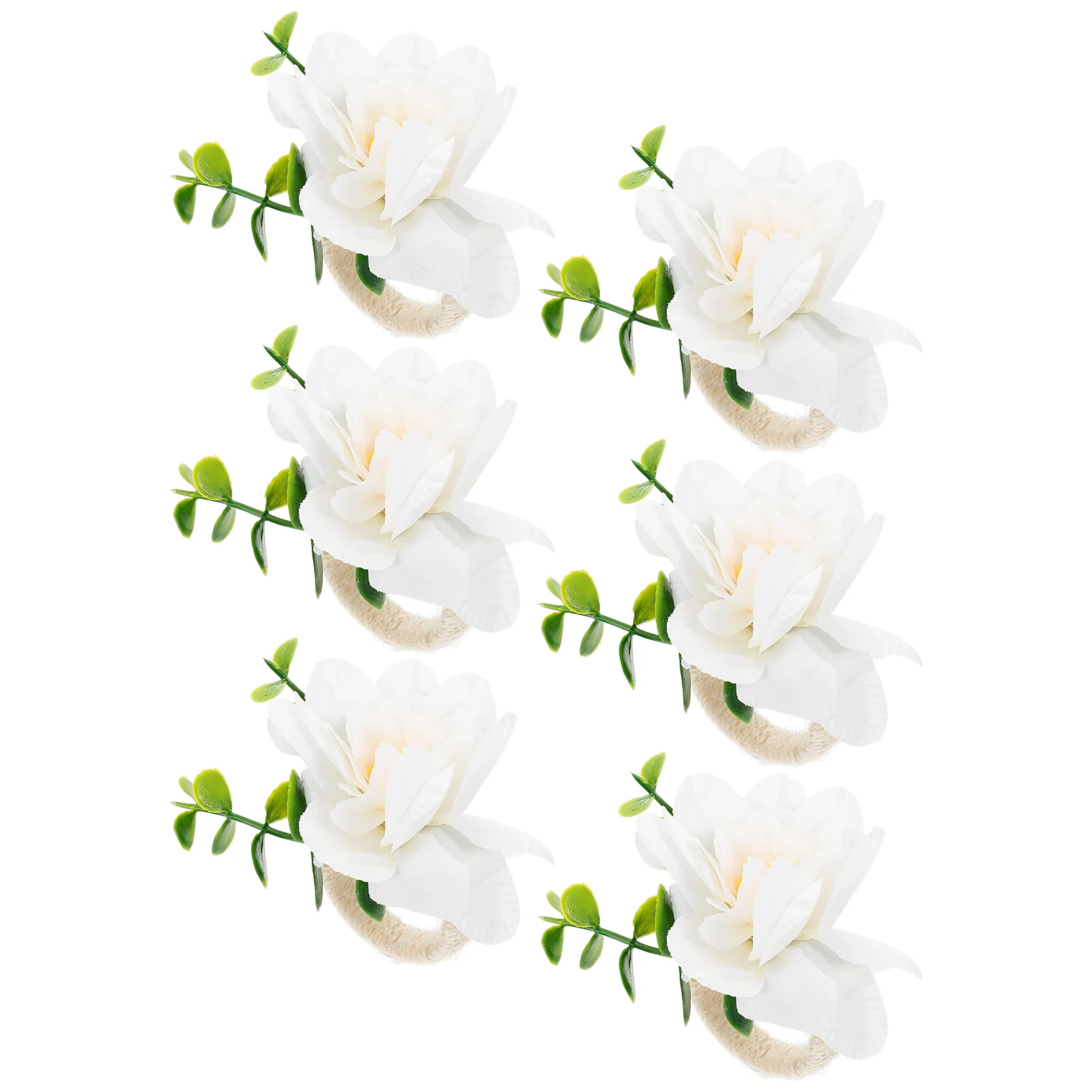 6Pcs Napkin Rings Decorative Holders Elegant Flower Shaped Design for Christmas New Year Parties Picnics Dining Table Adornment
6Pcs Napkin Rings Decorative Holders Elegant Flower Shaped Design for Christmas New Year Parties Picnics Dining Table Adornment