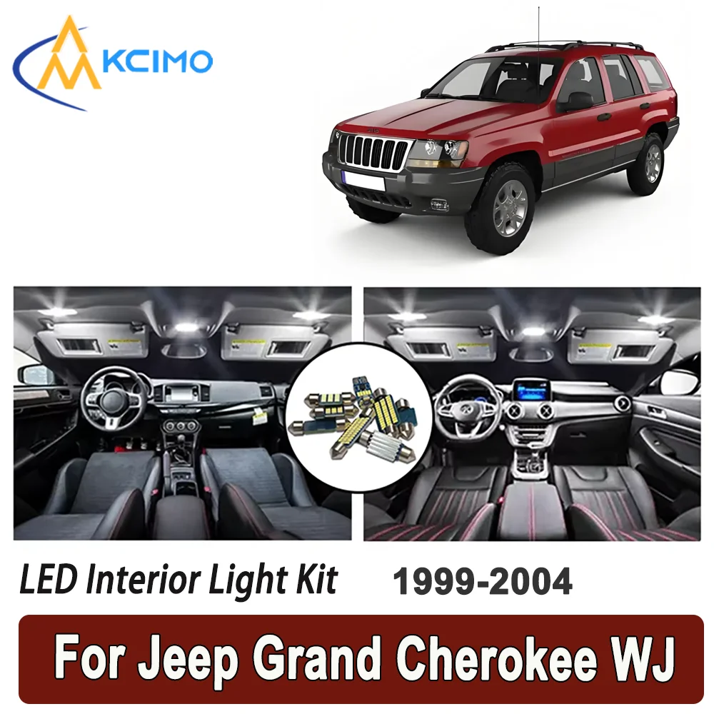 Kcimo LED For Jeep Grand Cherokee WJ (1999-2004) Premium Bright LED Interior Dome Map Trunk Light Kit Car Led Lamps Car LED
Kcimo LED For Jeep Grand Cherokee WJ (1999-2004) Premium Bright LED Interior Dome Map Trunk Light Kit Car Led Lamps Car LED