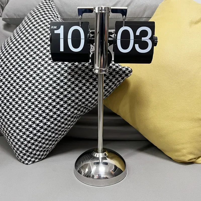 Nordic Modern Timepiece Simplistic Living Room Clock with Pull Rod Flip Desktop Mechanism Adjustable Floor Decor
Nordic Modern Timepiece Simplistic Living Room Clock with Pull Rod Flip Desktop Mechanism Adjustable Floor Decor
