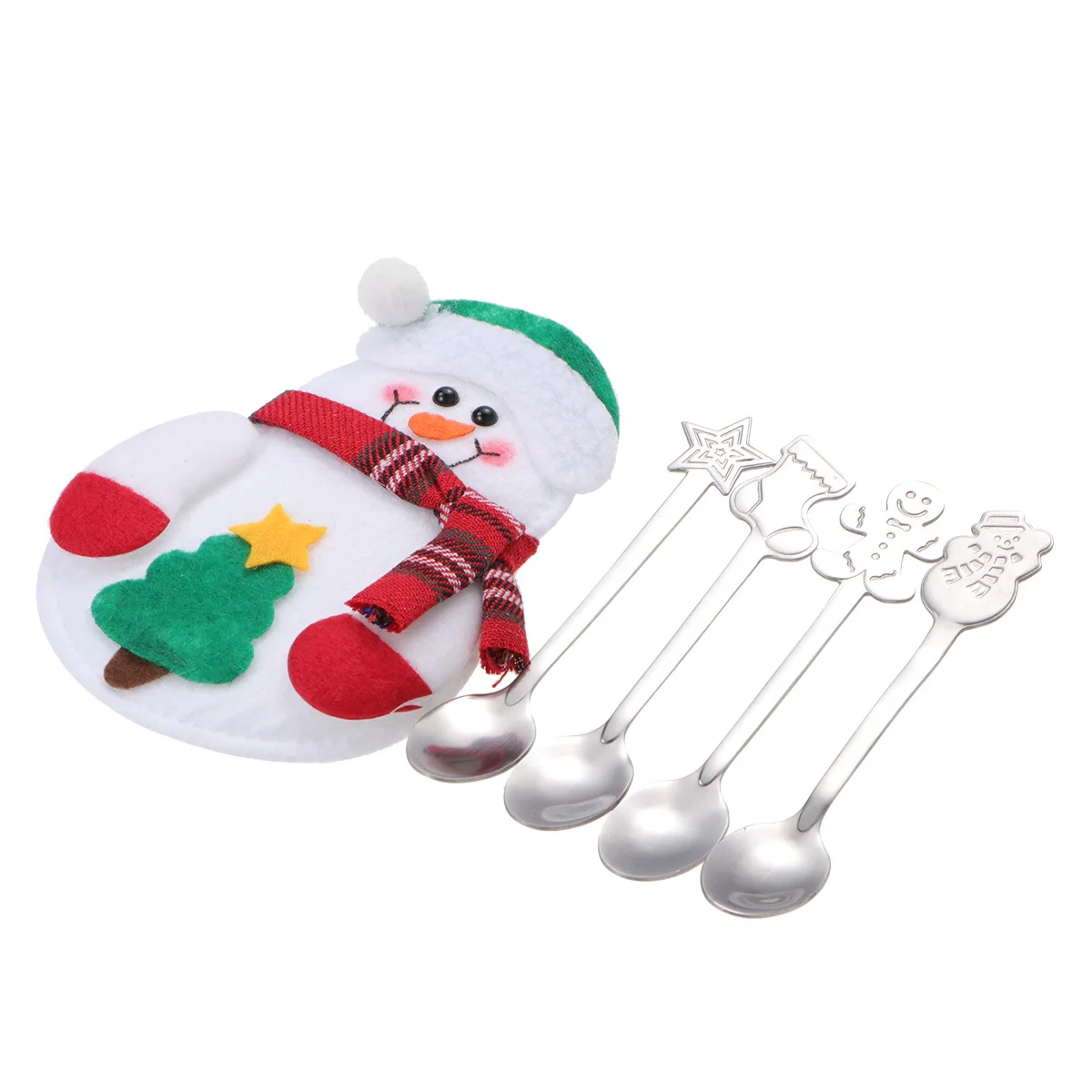 5Pcs Stainless Steel Spoons and Packing Bag Christmas Coffee Spoons Heat Resistant Corrosion Proof for Home Office and
5Pcs Stainless Steel Spoons and Packing Bag Christmas Coffee Spoons Heat Resistant Corrosion Proof for Home Office and