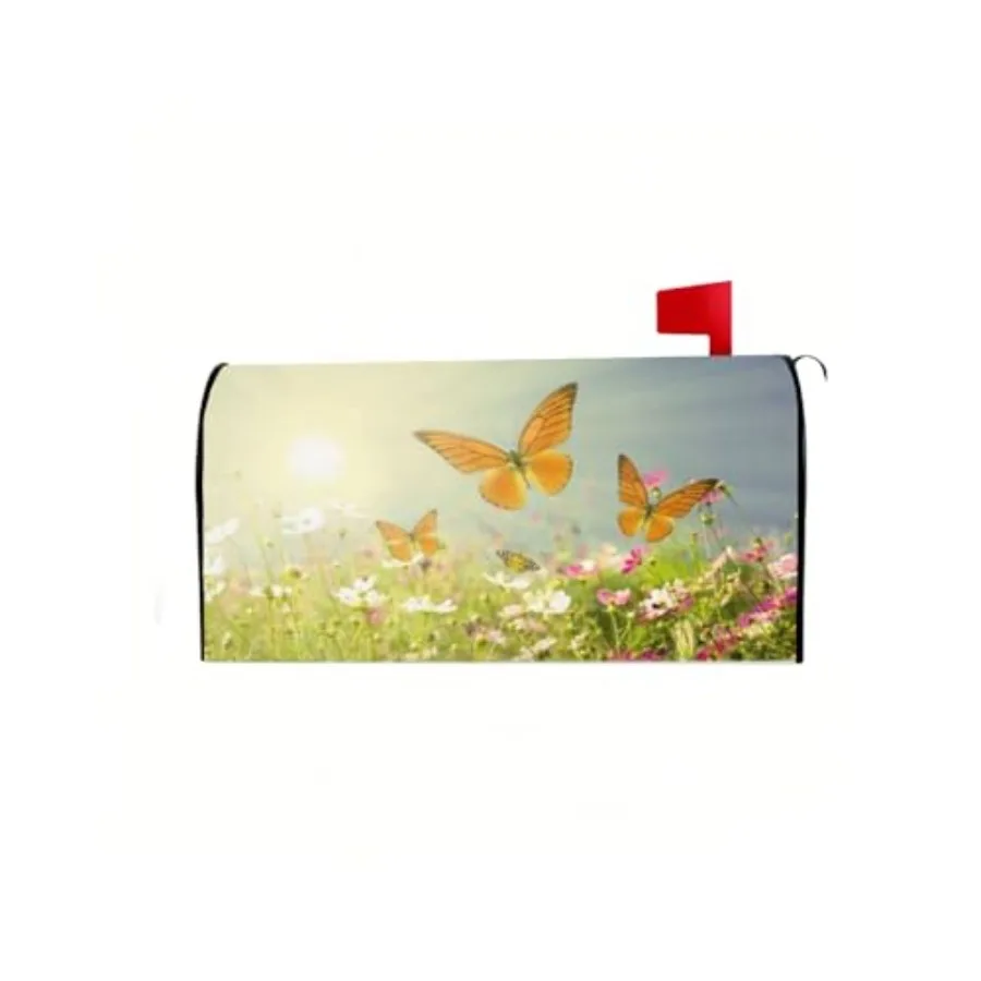 Spring Summer Butterfly Flowers Mailbox Covers Magnetic Standard Size Mailbox Covers Fits Standard Mailboxes 21" x 18" Decorati
Spring Summer Butterfly Flowers Mailbox Covers Magnetic Standard Size Mailbox Covers Fits Standard Mailboxes 21" x 18" Decorati