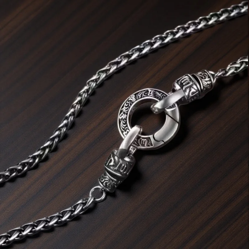 New 925 Sterling Silver Necklace Vintage chain Style for Women Man Wedding Engagement Jewelry Fashion Classics Gift Party
New 925 Sterling Silver Necklace Vintage chain Style for Women Man Wedding Engagement Jewelry Fashion Classics Gift Party