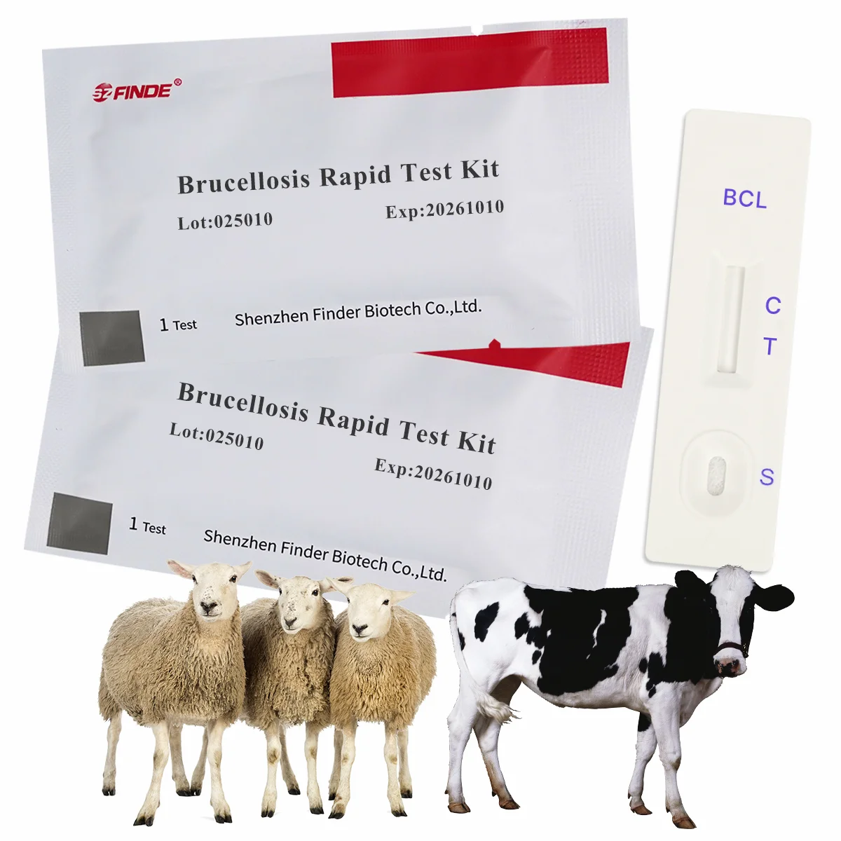 Bovine Rapid Test Kit for Brucellosis Antibody Detection Veterinary Instrument for Cow Sheep Deer Antibody BCL Ab in Cattle
Bovine Rapid Test Kit for Brucellosis Antibody Detection Veterinary Instrument for Cow Sheep Deer Antibody BCL Ab in Cattle