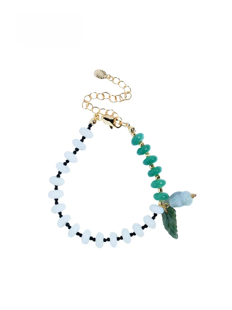 Elegant Fashionable Sumni Sameni National Style Leaf Small Gourd Pendant Beaded Bracelet Women's Hand Chain Jewelry
Elegant Fashionable Sumni Sameni National Style Leaf Small Gourd Pendant Beaded Bracelet Women's Hand Chain Jewelry