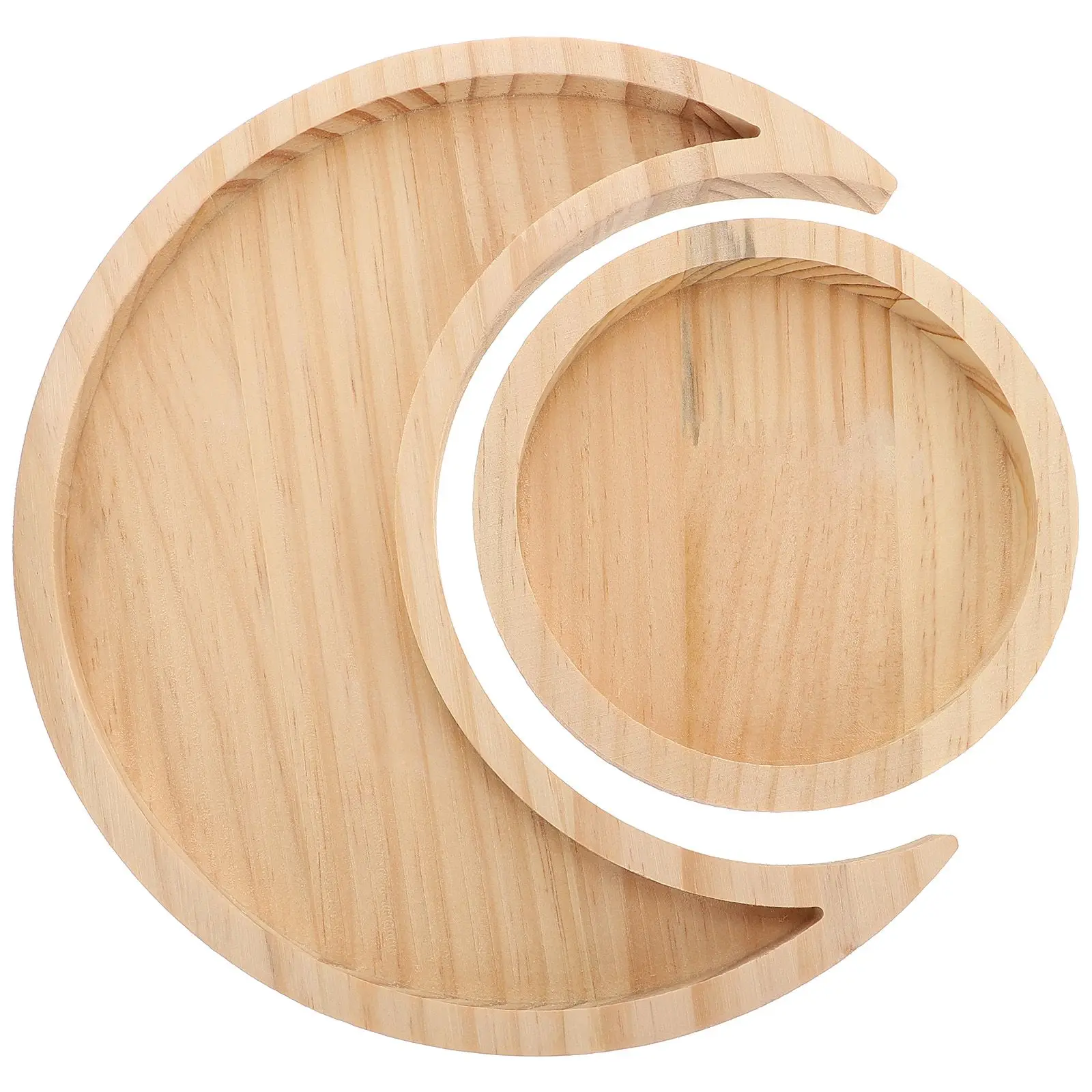 Pine Wood Storage Tray Round Moon Shape Durable Jewelry Plate Holder Display Decorative Versatile Wooden Home Use
Pine Wood Storage Tray Round Moon Shape Durable Jewelry Plate Holder Display Decorative Versatile Wooden Home Use
