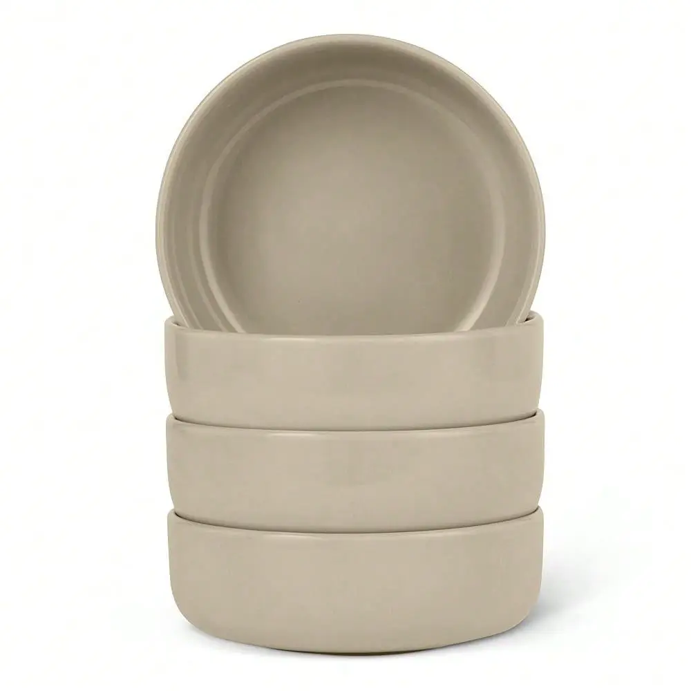 Glazed Stoneware Bowls, Ceramic 4Piece Set, Dishwasher, 5.5 In., Linen Gray
Glazed Stoneware Bowls, Ceramic 4Piece Set, Dishwasher, 5.5 In., Linen Gray