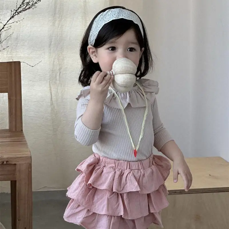 2025 Autumn New Baby Girl Long Sleeve T Shirts Cotton Infant Girls Ruffle Collar Bottoming Shirts Toddler Solid Cute Tops
2025 Autumn New Baby Girl Long Sleeve T Shirts Cotton Infant Girls Ruffle Collar Bottoming Shirts Toddler Solid Cute Tops