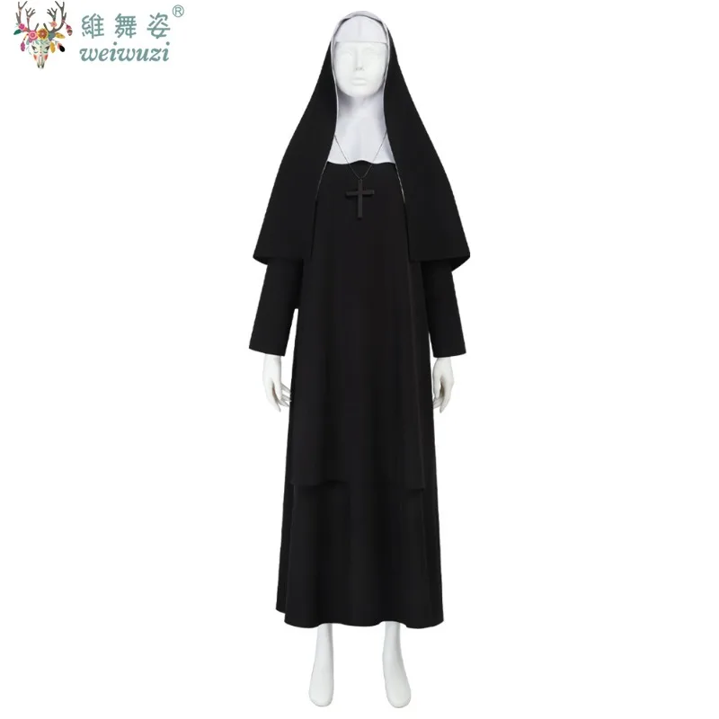 Halloween Costume Nun Adult Women Cosplay Costume Black Religious Robe Suit Holy Elegant Party Demon Nun Dark Fairy Tale Fancy
Halloween Costume Nun Adult Women Cosplay Costume Black Religious Robe Suit Holy Elegant Party Demon Nun Dark Fairy Tale Fancy