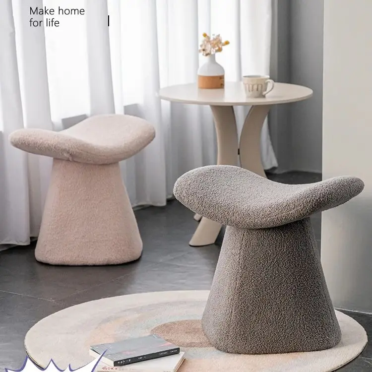Nordic Creative Shoe Changing Stools Modern Little Footsteps Bedroom Lamb Fleece Makeup Chairs Ottomans Living Room Furniture
Nordic Creative Shoe Changing Stools Modern Little Footsteps Bedroom Lamb Fleece Makeup Chairs Ottomans Living Room Furniture