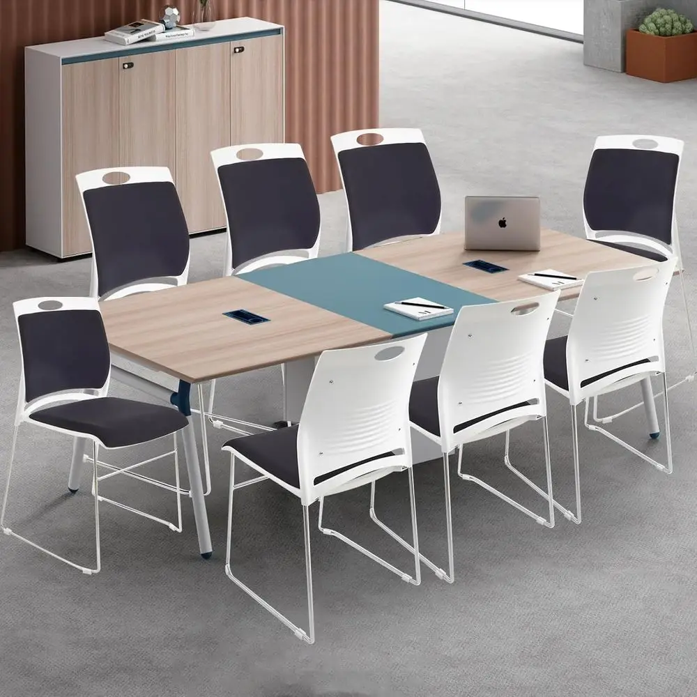 8 Pack Black Stackable Chairs with Padded Seat and Back for Home, Office, Lobby, Waiting Room, Cafeteria, and Training Rooms
8 Pack Black Stackable Chairs with Padded Seat and Back for Home, Office, Lobby, Waiting Room, Cafeteria, and Training Rooms