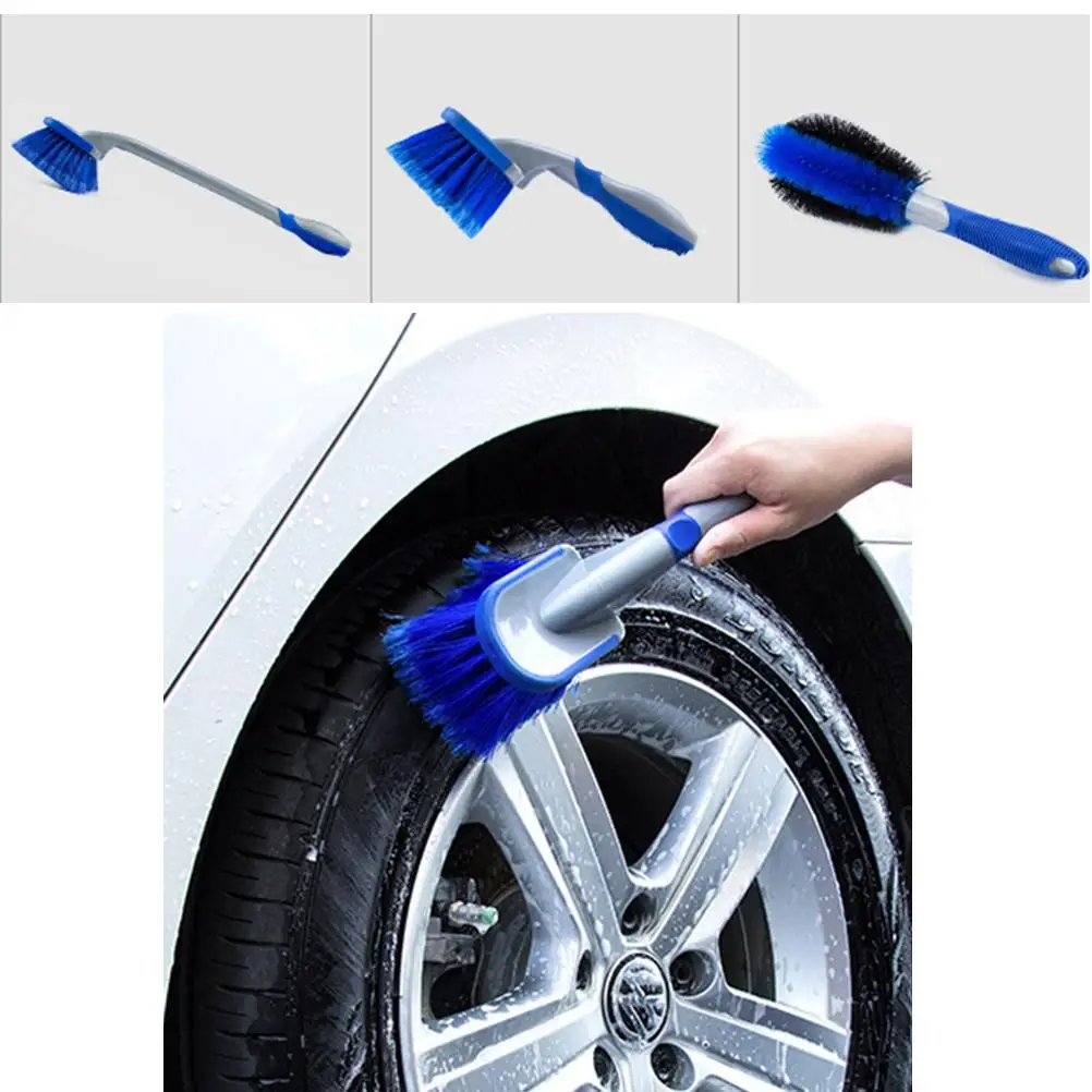 3 Pcs Washing Valeting Wheel Brushes Cleaner Kit Rim Cleaning Car Gadget for Alloy
3 Pcs Washing Valeting Wheel Brushes Cleaner Kit Rim Cleaning Car Gadget for Alloy