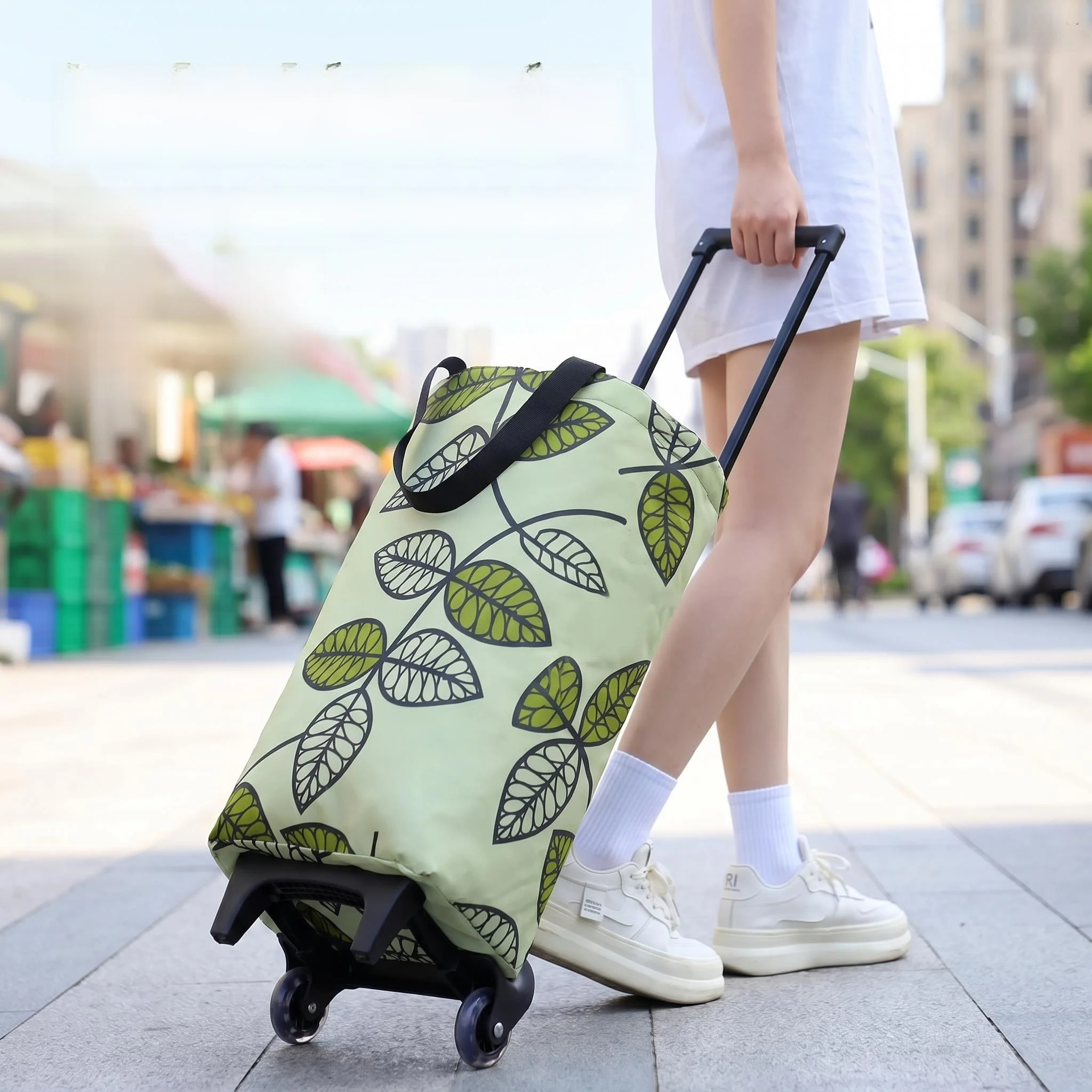 Lightweight Portable Shopping Cart for Women Large Capacity Foldable Utility Trolley Vegetable Buying Small Pulling Car
Lightweight Portable Shopping Cart for Women Large Capacity Foldable Utility Trolley Vegetable Buying Small Pulling Car