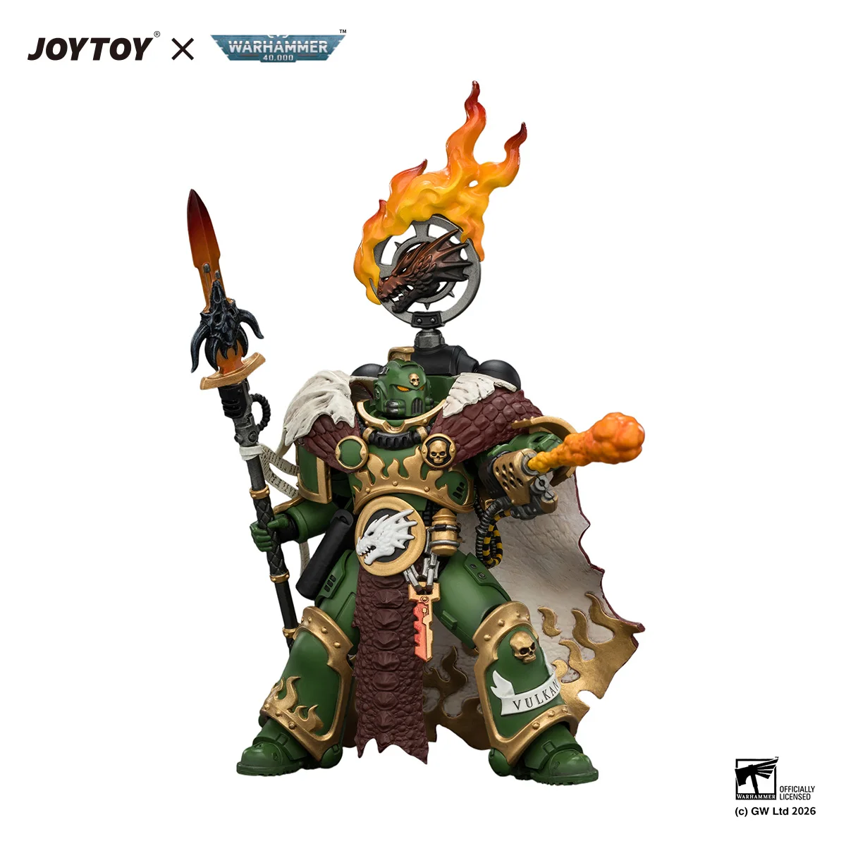 JOYTOY Warhammer 40K Salamanders Vulkan He'stan the Forgefather 1/18 Action Figure Articulated Anime Model Collectible Toys
JOYTOY Warhammer 40K Salamanders Vulkan He'stan the Forgefather 1/18 Action Figure Articulated Anime Model Collectible Toys