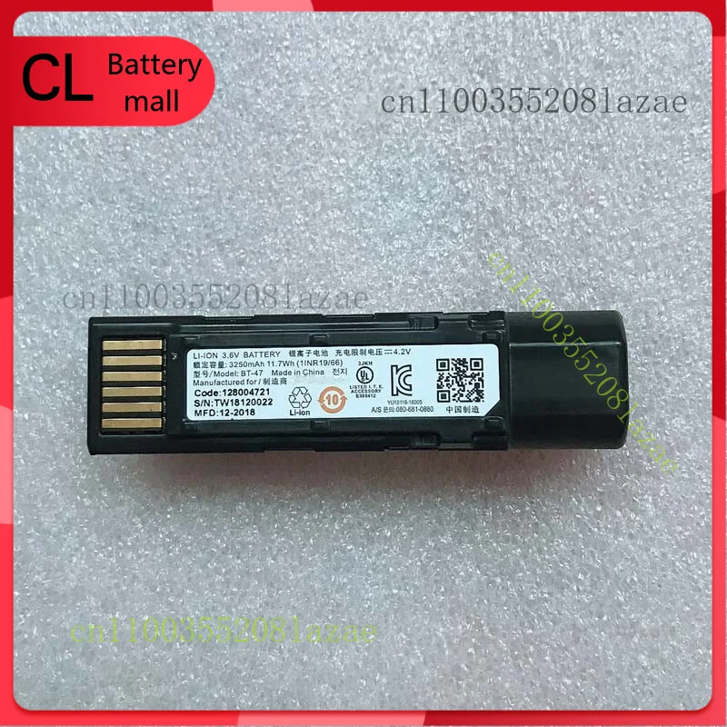 BT-47 Новый оригинальный аккумулятор емкостью 3250 мАч для Datalogic GBT4500 GM4500, Gryphon 4500
BT-47 Новый оригинальный аккумулятор емкостью 3250 мАч для Datalogic GBT4500 GM4500, Gryphon 4500