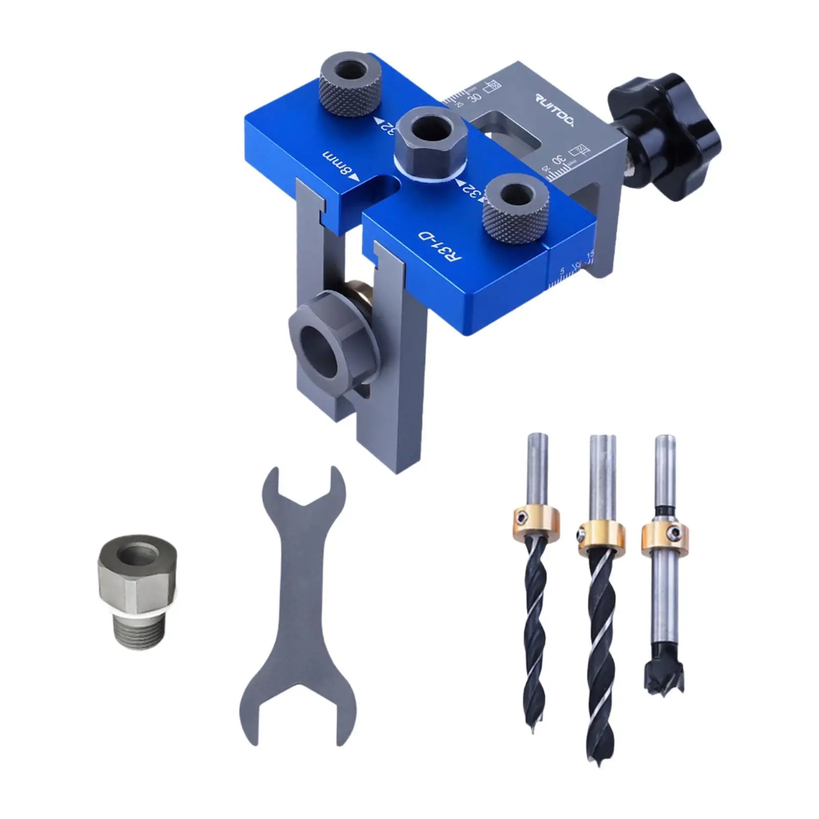 3 in 1 Dowel Jig Drill Kit, Pocket Hole Jig Kit, Hole Drill Guide Carpentry Locators
3 in 1 Dowel Jig Drill Kit, Pocket Hole Jig Kit, Hole Drill Guide Carpentry Locators