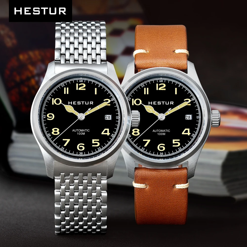 Automatic Mechanical Watch Pilot Men's 38mm Minimalist Style Custom Dial Calendar Super Luminous Murphy reloj hombre Miyota 8215
Automatic Mechanical Watch Pilot Men's 38mm Minimalist Style Custom Dial Calendar Super Luminous Murphy reloj hombre Miyota 8215