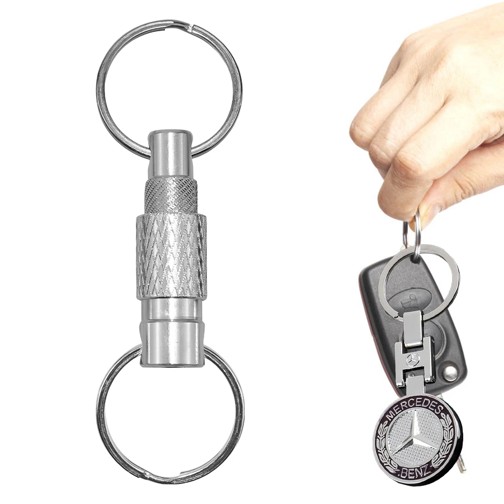 Aluminum Alloy Heavy Duty Car Key Holder with 2 Key Rings Detachable Pull Apart Double End Key Chains EDC Tool EDC Outdoor Tool
Aluminum Alloy Heavy Duty Car Key Holder with 2 Key Rings Detachable Pull Apart Double End Key Chains EDC Tool EDC Outdoor Tool