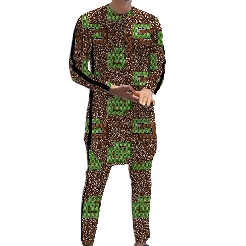 Black Strip Groom Suit Patchwork Design Shirts+Trousers Printed African Couture Men's Pant Sets
Black Strip Groom Suit Patchwork Design Shirts+Trousers Printed African Couture Men's Pant Sets