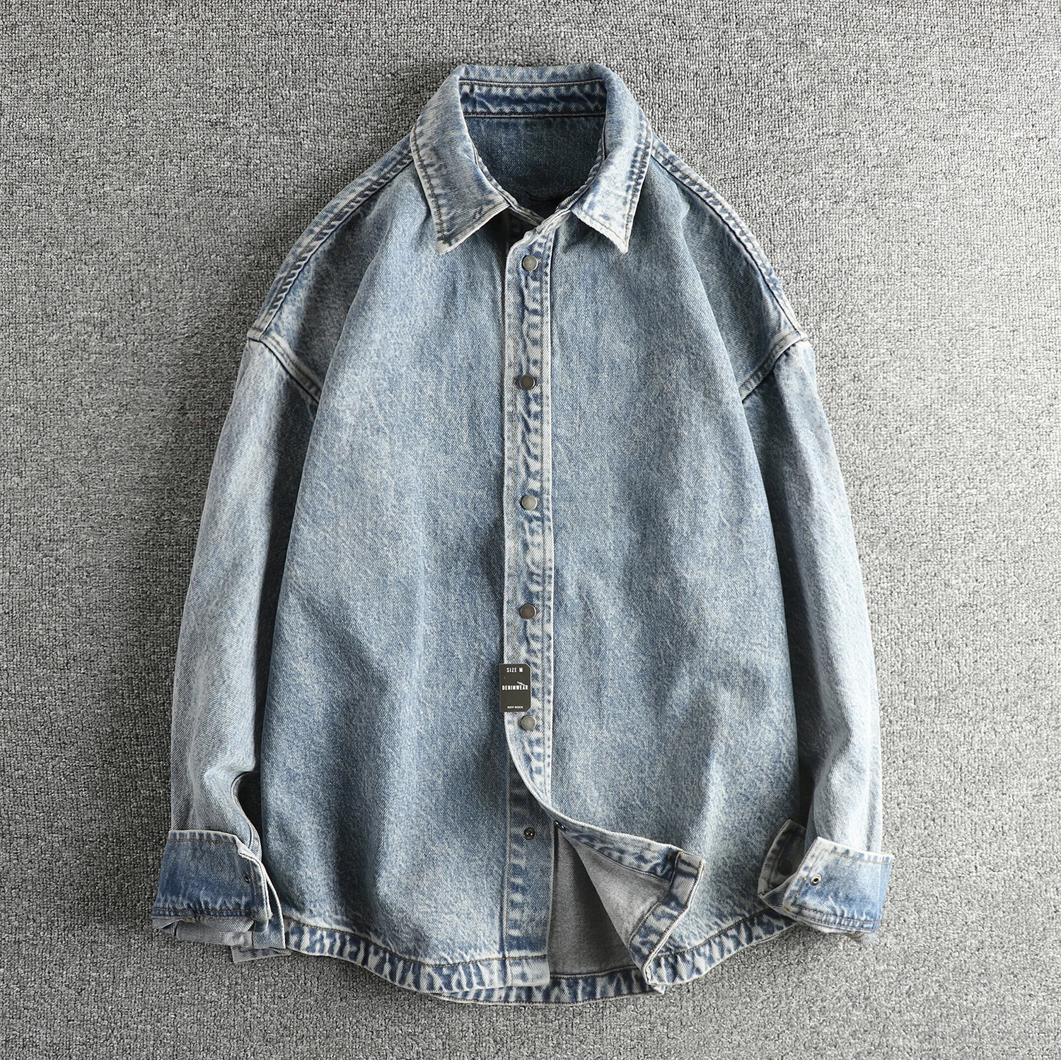 Retro Style Men's Loose Fit Long Sleeve Denim Shirt Vintage Washed Cotton Classic Casual Outerwear Youth Fashion Spring Autumn
Retro Style Men's Loose Fit Long Sleeve Denim Shirt Vintage Washed Cotton Classic Casual Outerwear Youth Fashion Spring Autumn