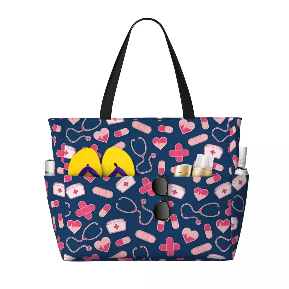 Pink And Blue Nurse Beach Travel Bag, Tote Popular Adult Out Shoulder Multi-Style Pattern
Pink And Blue Nurse Beach Travel Bag, Tote Popular Adult Out Shoulder Multi-Style Pattern