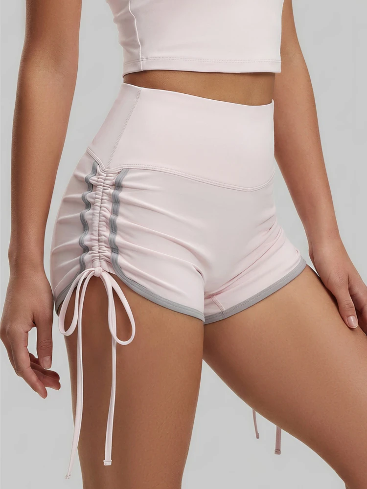 2026 Summer New Drawstring Sports Shorts High Waisted Tight Fitting Running Yoga Shorts Solid Color Pilates Yoga Shorts Women
2026 Summer New Drawstring Sports Shorts High Waisted Tight Fitting Running Yoga Shorts Solid Color Pilates Yoga Shorts Women
