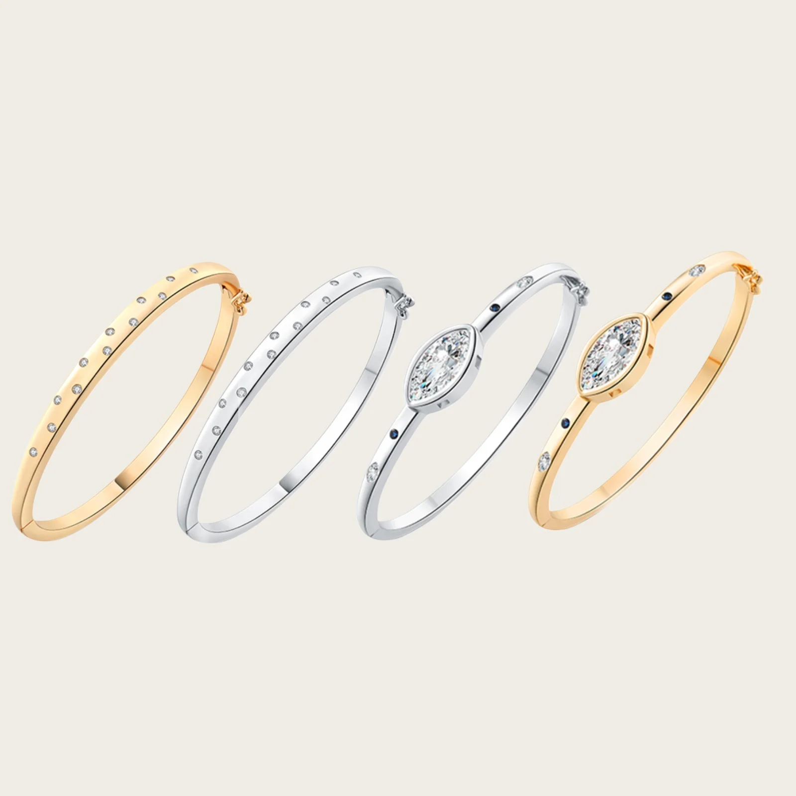 Chamica 18K Gold Plated Crystal Bling Women Bangle Big Horse Eye 5A Cubic Zirconia Female Bracelet Birthday Gift Luxury Jewelry
Chamica 18K Gold Plated Crystal Bling Women Bangle Big Horse Eye 5A Cubic Zirconia Female Bracelet Birthday Gift Luxury Jewelry