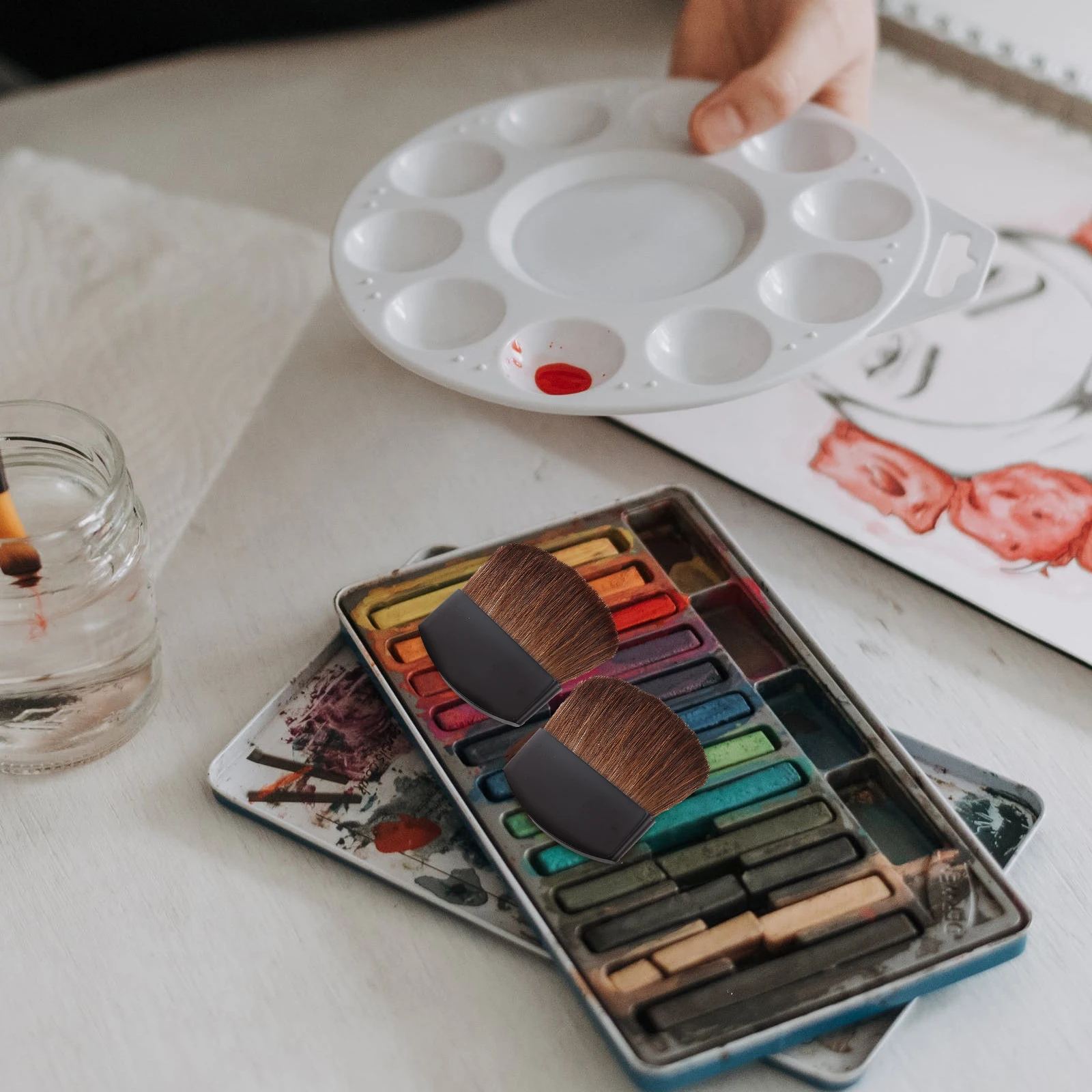 8 Pcs Synthetic Painting Brushes Watercolor Drawing Accessories Bristle Black Child
8 Pcs Synthetic Painting Brushes Watercolor Drawing Accessories Bristle Black Child