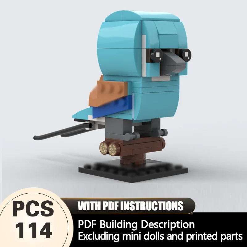 Creators Animal Series Model MOC Building Bricks Blue-Breasted Roller Modular Technology Gifts Holiday Assemble Children Toys
Creators Animal Series Model MOC Building Bricks Blue-Breasted Roller Modular Technology Gifts Holiday Assemble Children Toys