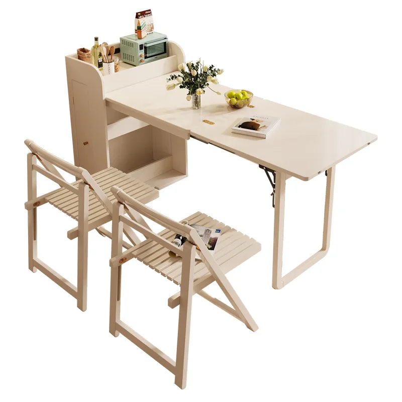 White foldable dining table solid wood chair household small apartment dining table storage chair modern simple
White foldable dining table solid wood chair household small apartment dining table storage chair modern simple