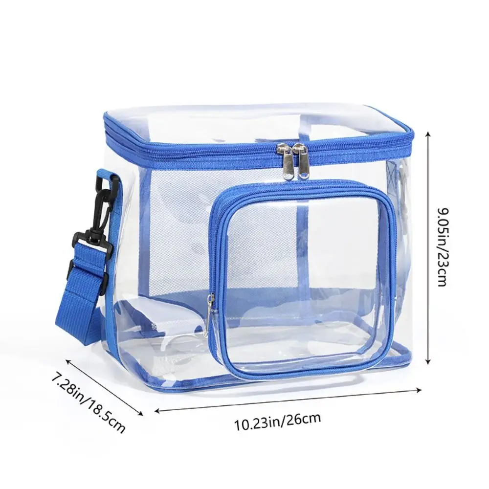 Wash Bags Transparent Crossbody Bag Zipper Large Capacity Clear Beach Bag Waterproof Adjustable Strap Lunch Bag Picnic
Wash Bags Transparent Crossbody Bag Zipper Large Capacity Clear Beach Bag Waterproof Adjustable Strap Lunch Bag Picnic