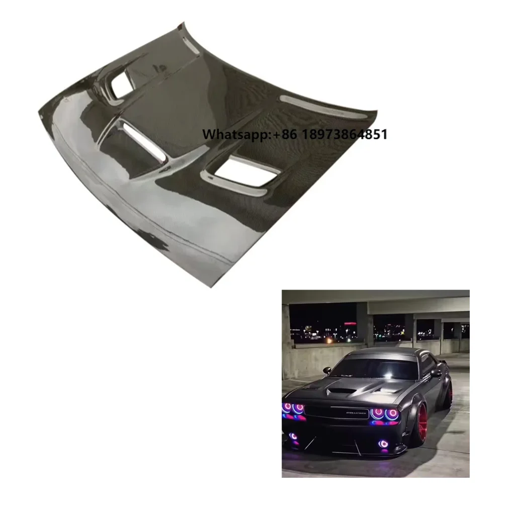 Real Carbon Fiber Hood for Dodge Challenger 2015-2023 Upgraded Hellcat Style Dodge Challenger Hood
Real Carbon Fiber Hood for Dodge Challenger 2015-2023 Upgraded Hellcat Style Dodge Challenger Hood