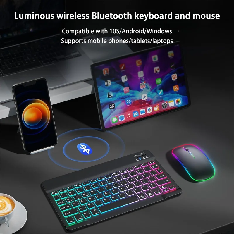 Xiaomi Wireless Bluetooth Keyboard and Mouse for iPad Tablet Cell Phone Slim Backlit Rechargeable Spanish Korean for Xiaomi Pad6
Xiaomi Wireless Bluetooth Keyboard and Mouse for iPad Tablet Cell Phone Slim Backlit Rechargeable Spanish Korean for Xiaomi Pad6