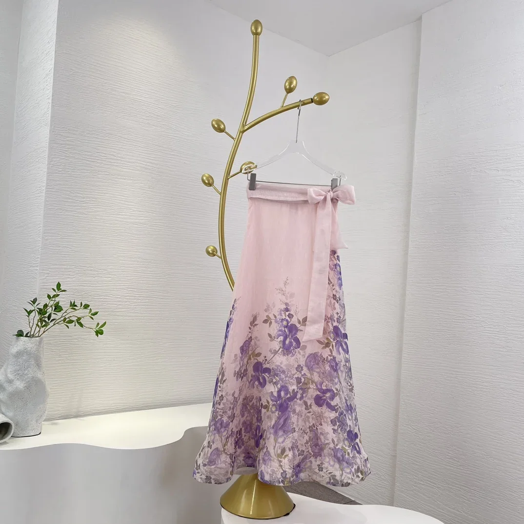 Suitable for All Season 2025 High Quality Violet Irises Floral Print Midi Skirt Pink
Suitable for All Season 2025 High Quality Violet Irises Floral Print Midi Skirt Pink