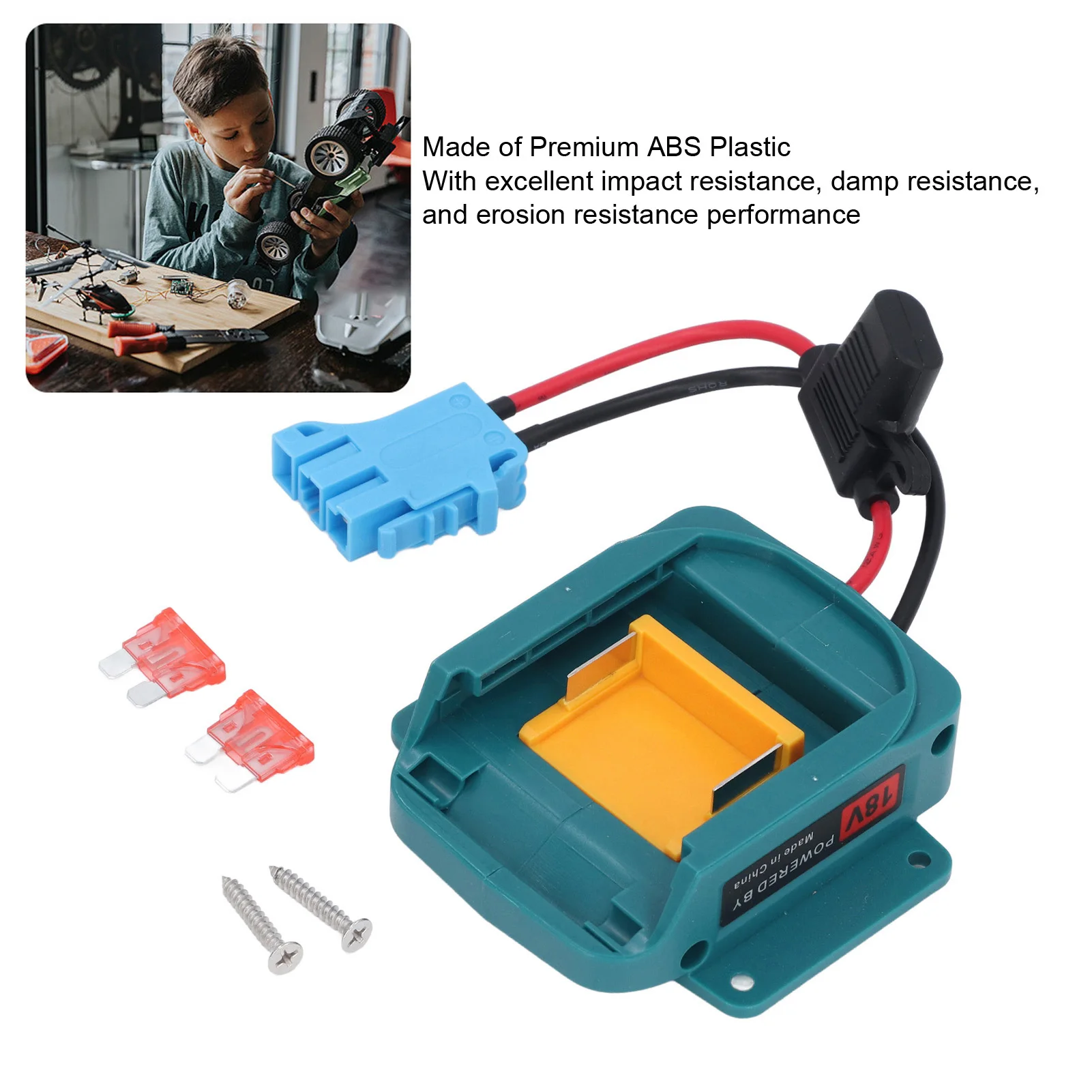 1PC Battery Adapter Conversion Kit with Harness Connector and Fuse for BL1850 BL1860 Kids Ride On Toy Safe Power Adapter Upgrade
1PC Battery Adapter Conversion Kit with Harness Connector and Fuse for BL1850 BL1860 Kids Ride On Toy Safe Power Adapter Upgrade