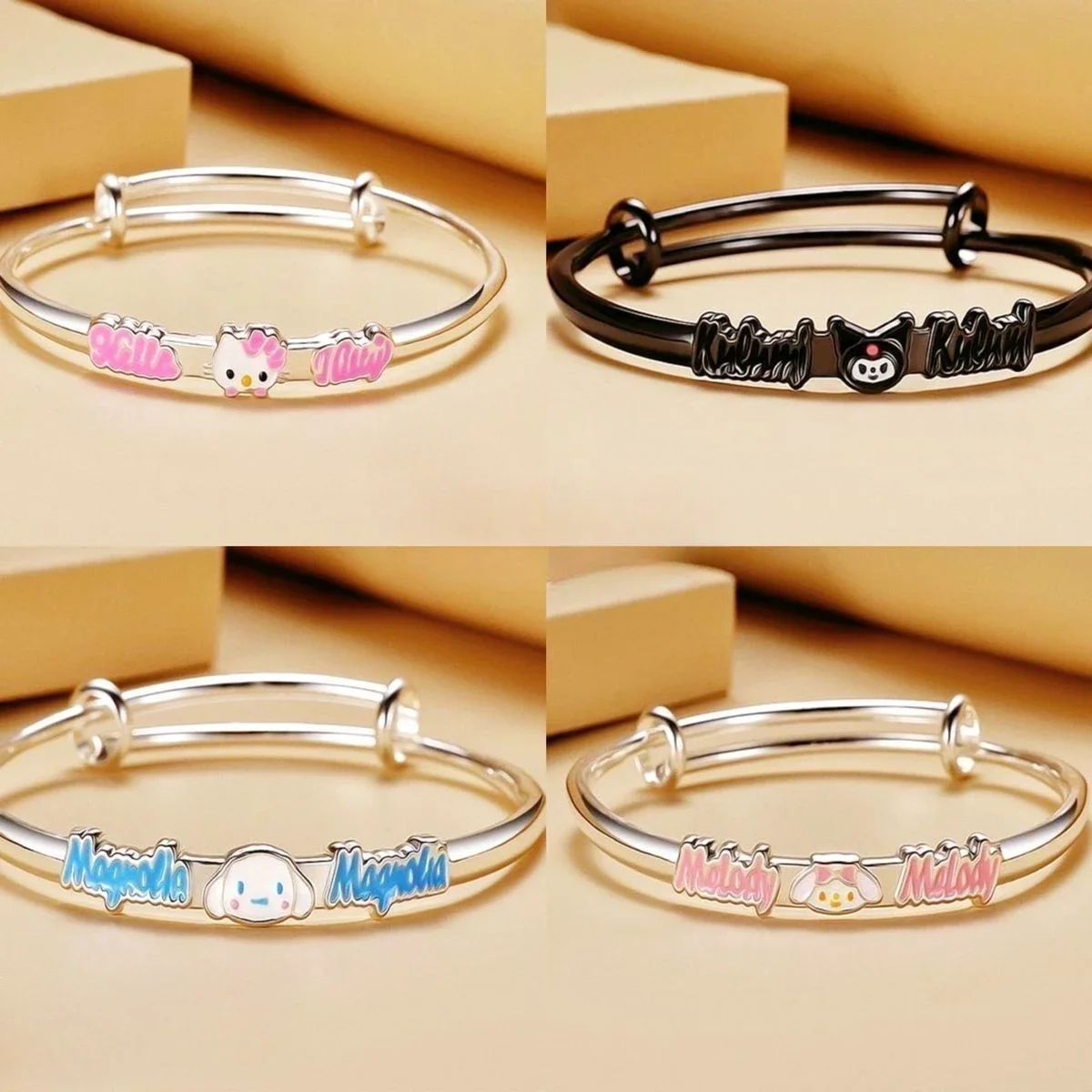 Браслет Sanrio Melody, браслет Kurome, красивый подарок для пары девушек, милый браслет в виде коричного сердца для девушек
Браслет Sanrio Melody, браслет Kurome, красивый подарок для пары девушек, милый браслет в виде коричного сердца для девушек