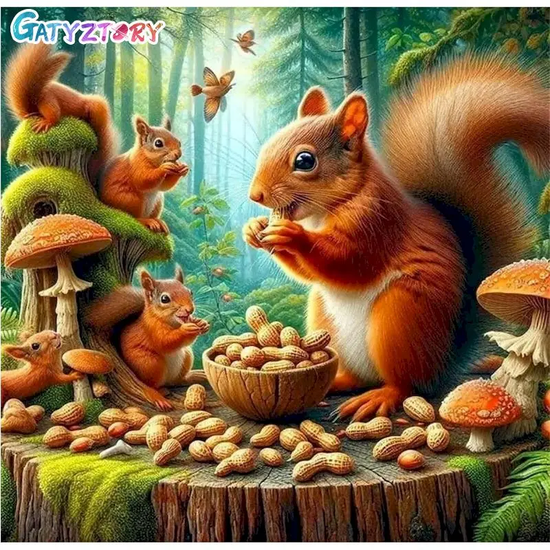 5d Diamond Painting Kits For Adults For Adults Diamond Embroidery Squirrel Full Round/Square Paint With Diamonds Home Wall Decor
5d Diamond Painting Kits For Adults For Adults Diamond Embroidery Squirrel Full Round/Square Paint With Diamonds Home Wall Decor
