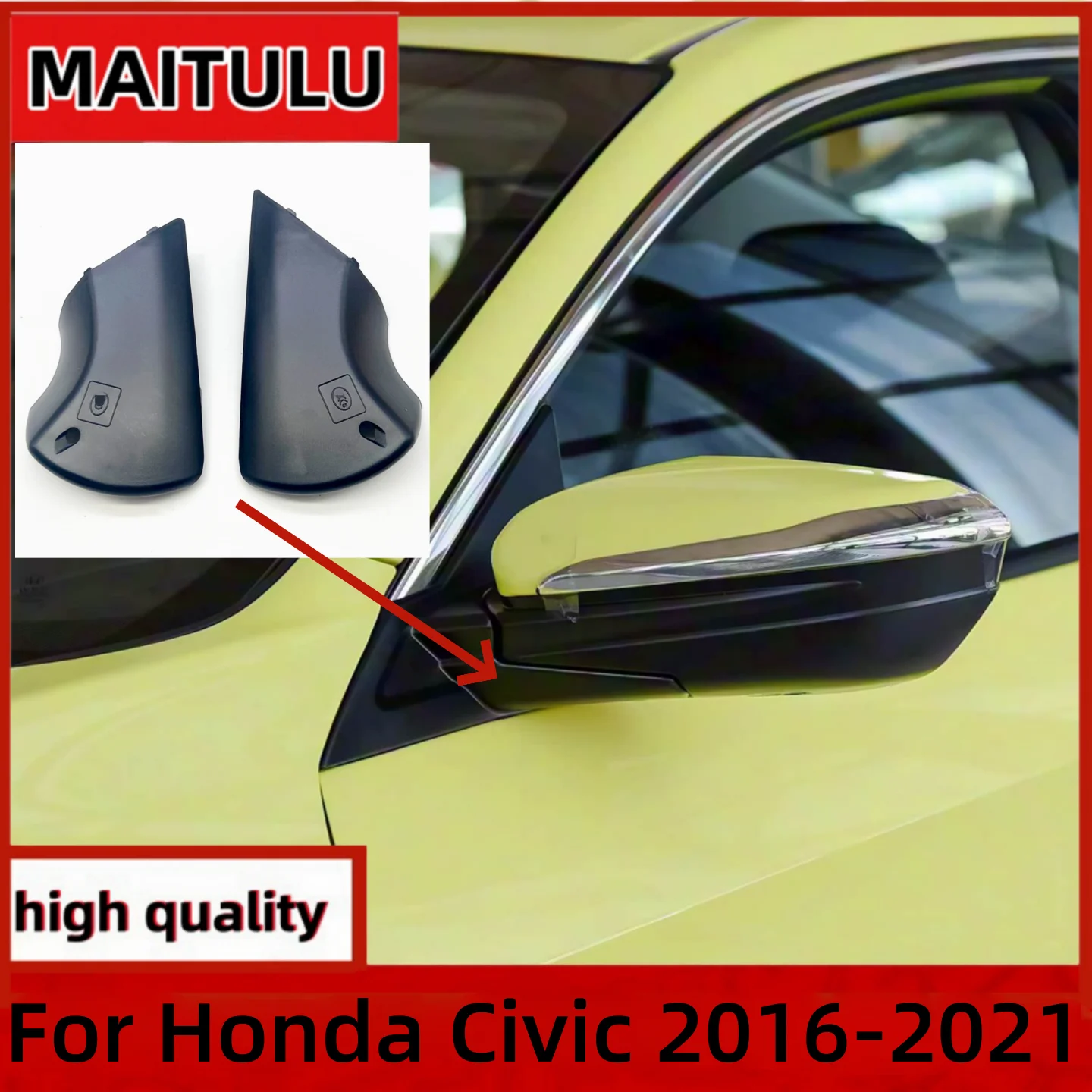 For Honda Civic 2016 2017 2018 2019 2020 2021 Exterior Rearview Wing Door Side Mirror Base Bottom Lower Cover Lid Cap Shell
For Honda Civic 2016 2017 2018 2019 2020 2021 Exterior Rearview Wing Door Side Mirror Base Bottom Lower Cover Lid Cap Shell