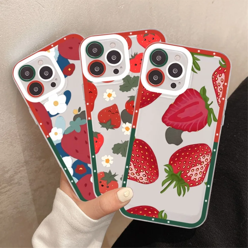 cartoon strawberry cute Phone Case For iPhone 15 14 13 12 11 Pro Max Mini X Xs XR Transparent Case
cartoon strawberry cute Phone Case For iPhone 15 14 13 12 11 Pro Max Mini X Xs XR Transparent Case