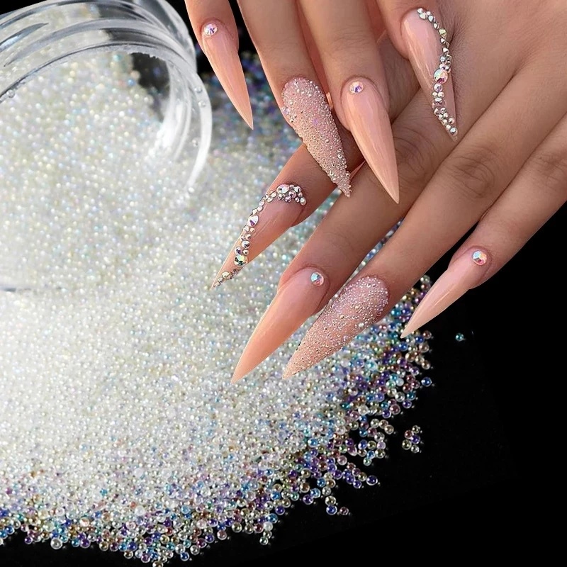 Caviar Beads Crystal Tiny Rhinestones for Manicure Glass Balls Micro Bead for Nail Decorations DIY Charms Nail Art Accessories
Caviar Beads Crystal Tiny Rhinestones for Manicure Glass Balls Micro Bead for Nail Decorations DIY Charms Nail Art Accessories