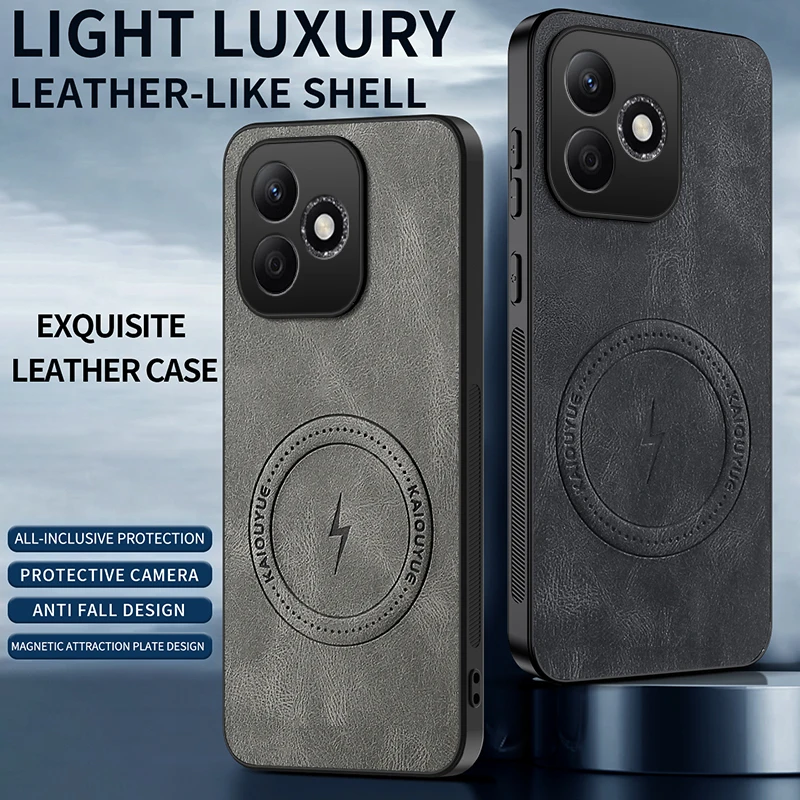 Case For Honor X8D Luxury Lightning Magnetic Skin-Friendly Anti-Fingerprint Leather Cover For Honor X8D Shockproof Bumper Funda
Case For Honor X8D Luxury Lightning Magnetic Skin-Friendly Anti-Fingerprint Leather Cover For Honor X8D Shockproof Bumper Funda