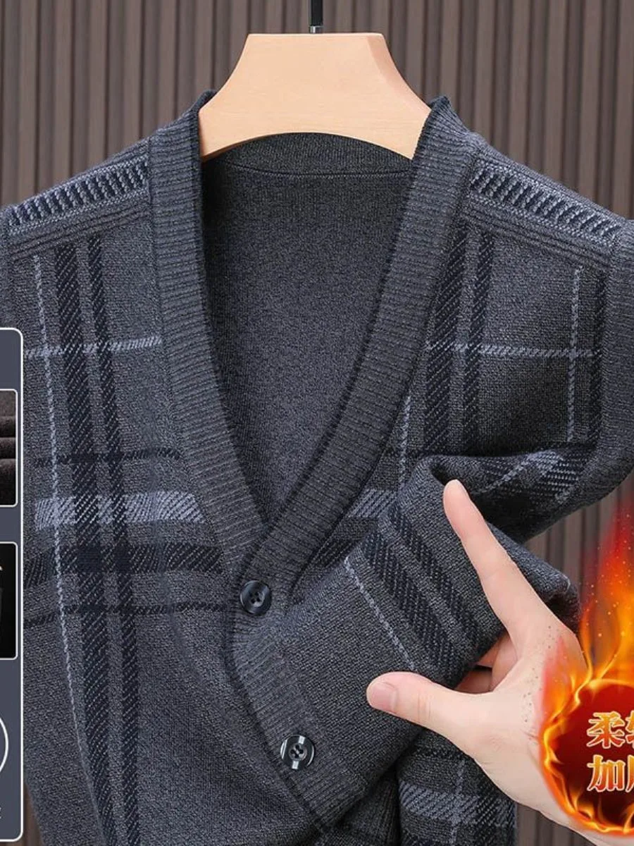 Thiened Knitted Men's Vest Dad Sweater Warmth oulder Pad Spring Autumn New Sle Red Faion Urban V-ne Casual Wear
Thiened Knitted Men's Vest Dad Sweater Warmth oulder Pad Spring Autumn New Sle Red Faion Urban V-ne Casual Wear